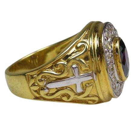 Христианское золотое кольцо епископа